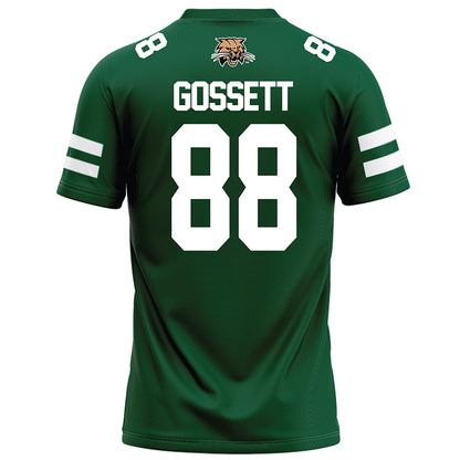 Ohio - NCAA Football : Caleb Gossett - Green Football Jersey