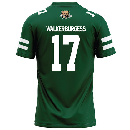 Ohio - NCAA Football : Marcel Walker-Burgess - Green Football Jersey