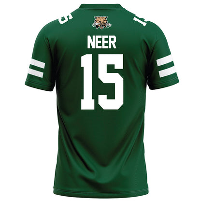 Ohio - NCAA Football : Riley Neer - Green Football Jersey-1