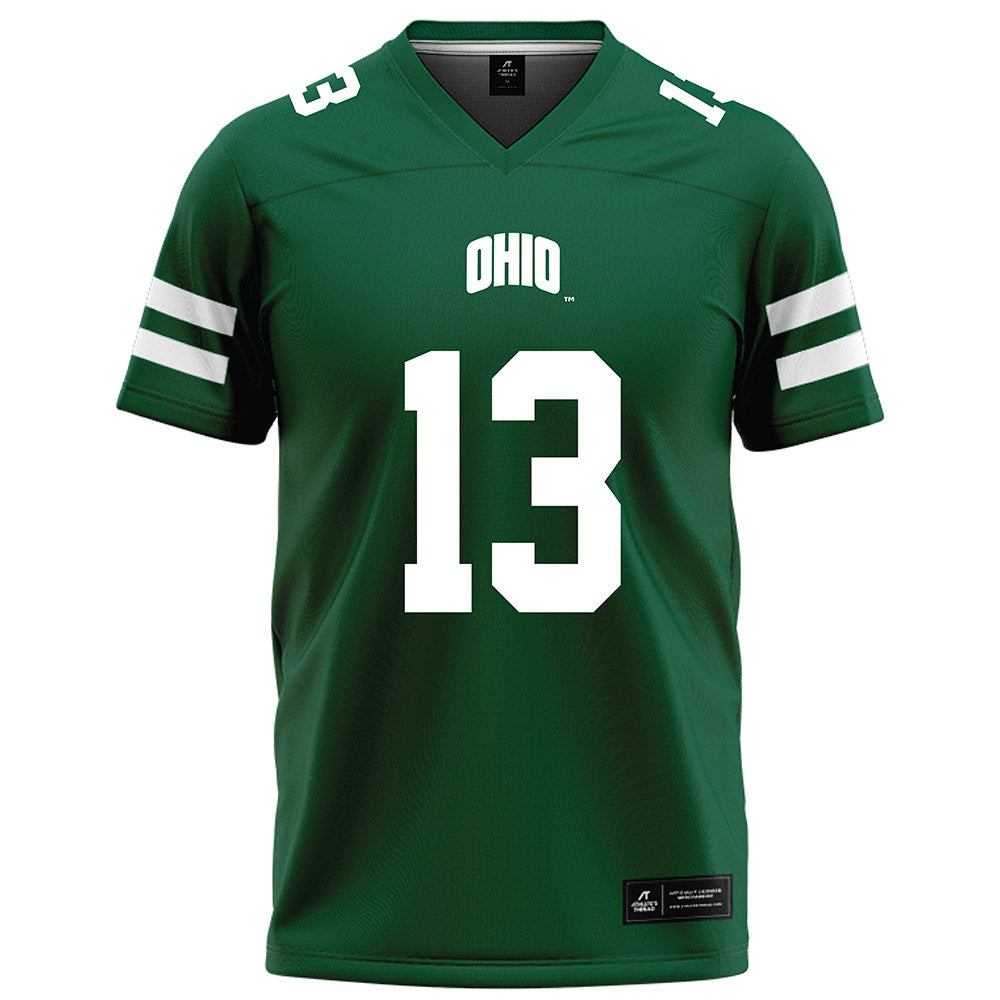 Ohio - NCAA Football : Parker Navarro - Green Football Jersey-0