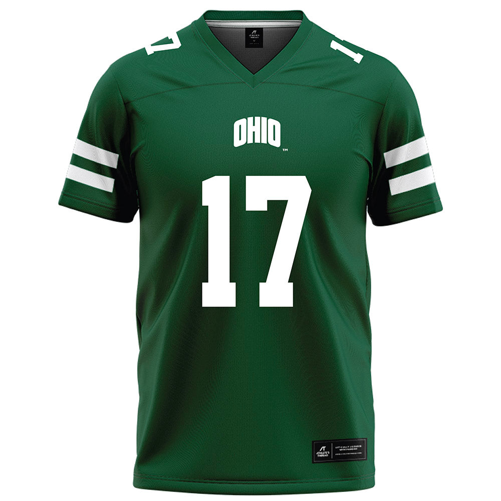 Ohio - NCAA Football : Caleb Chamberlin - Green Football Jersey-0