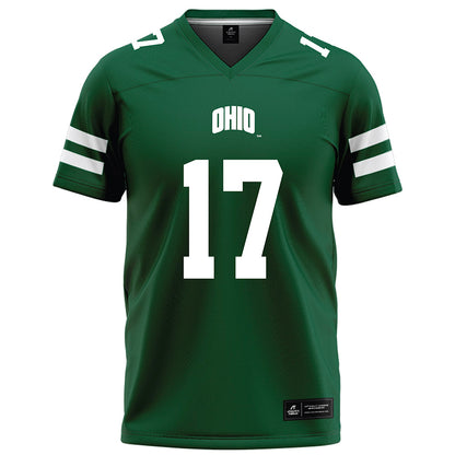 Ohio - NCAA Football : Caleb Chamberlin - Green Football Jersey-0