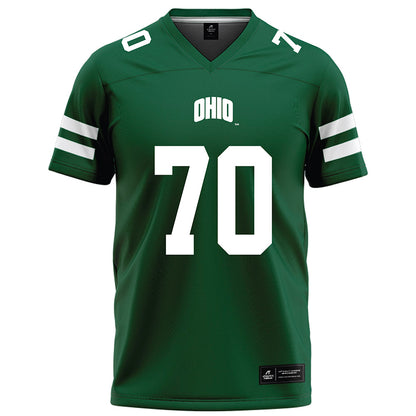 Ohio - NCAA Football : Brennan Meadows - Green Football Jersey