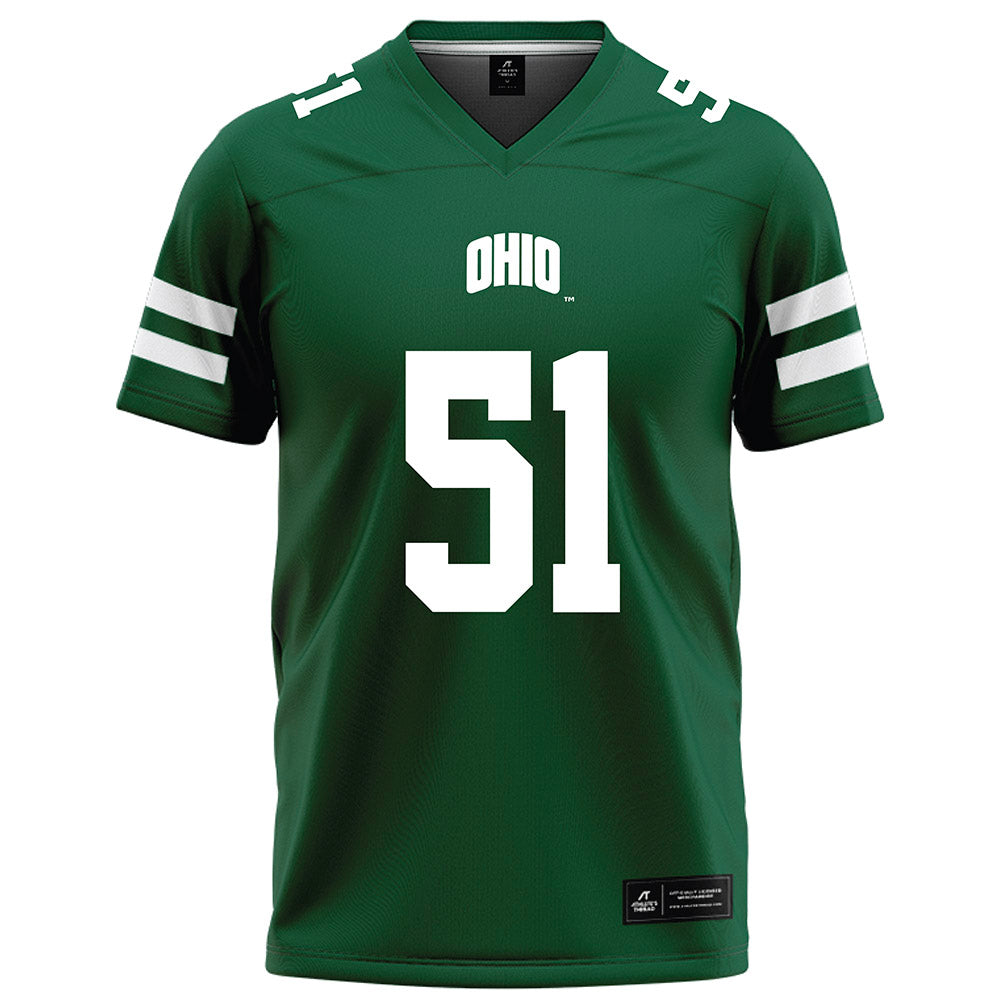 Ohio - NCAA Football : Davion Weatherspoon - Green Football Jersey