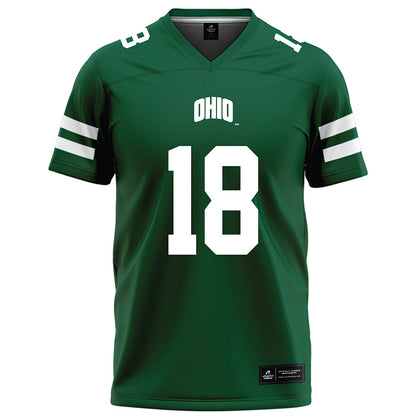 Ohio - NCAA Football : Miles Cremascoli - Green Football Jersey