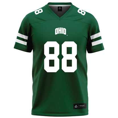 Ohio - NCAA Football : Caleb Gossett - Green Football Jersey