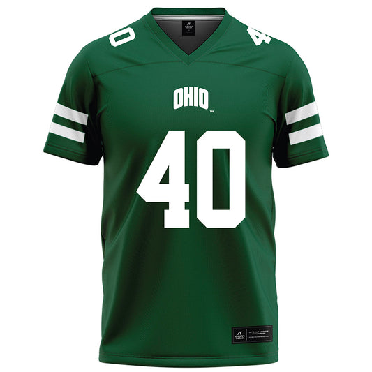 Ohio - NCAA Football : Nate Riegle - Green Football Jersey-0