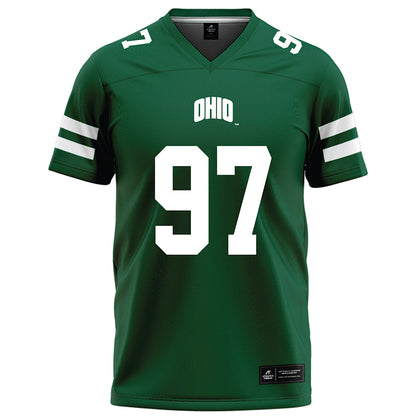 Ohio - NCAA Football : Austin Mitchell - Green Football Jersey