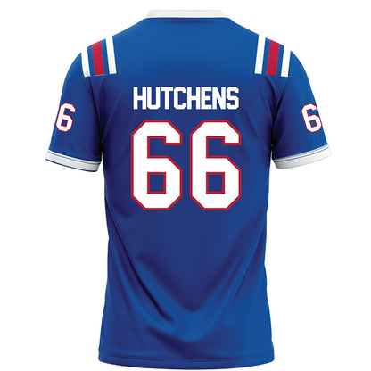 LA Tech - NCAA Football : Will Hutchens - Blue Football Jersey-1