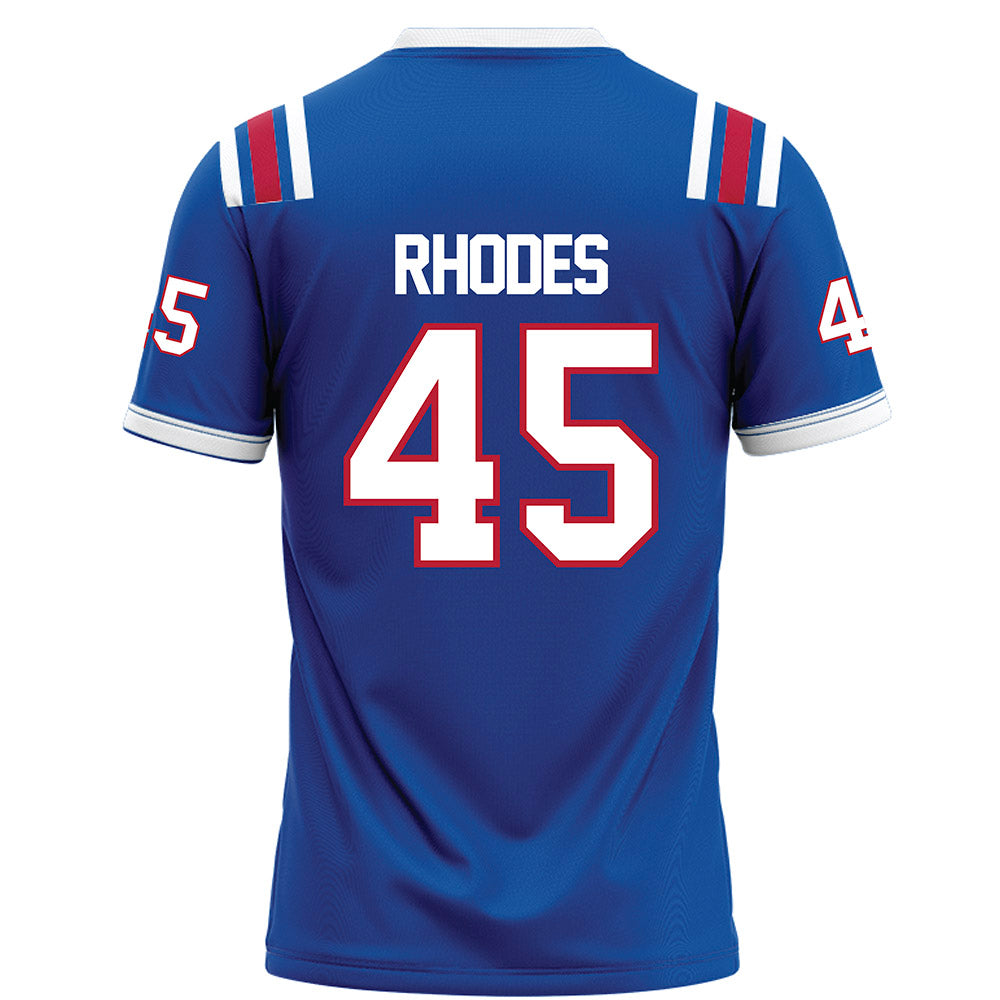 LA Tech - NCAA Football : Jamar Rhodes - Blue Football Jersey