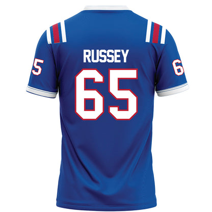 LA Tech - NCAA Football Legends : Kody Russey - Blue Football Jersey-1