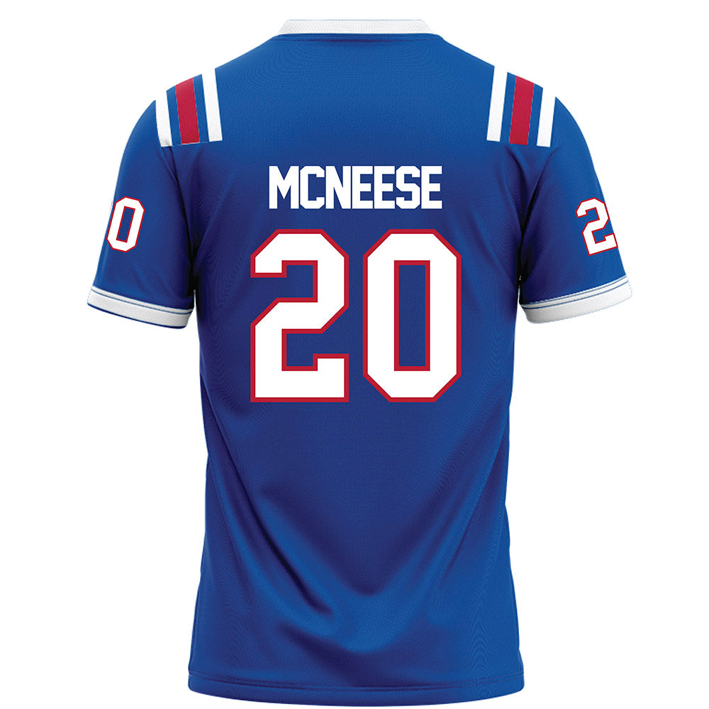 LA Tech - NCAA Football : Kenyatta McNeese - Blue Football Jersey-1