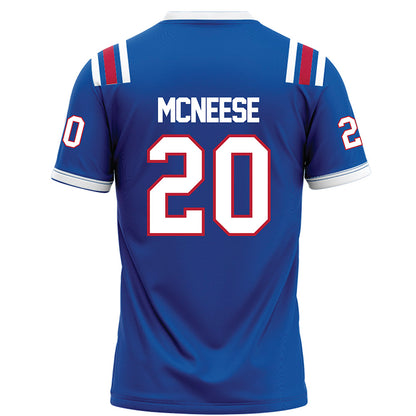 LA Tech - NCAA Football : Kenyatta McNeese - Blue Football Jersey-1