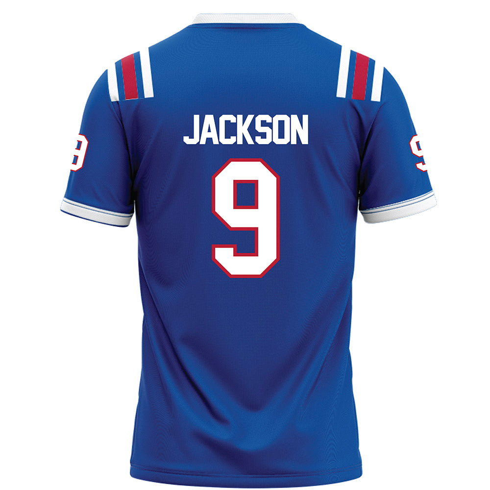 LA Tech - NCAA Football : Marlion Jackson - Blue Football Jersey