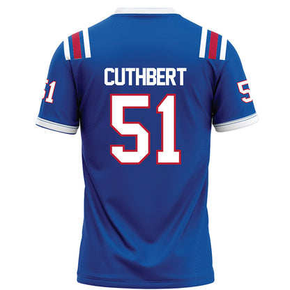 LA Tech - NCAA Football Legends : Josh Cuthbert - Blue Football Jersey-1