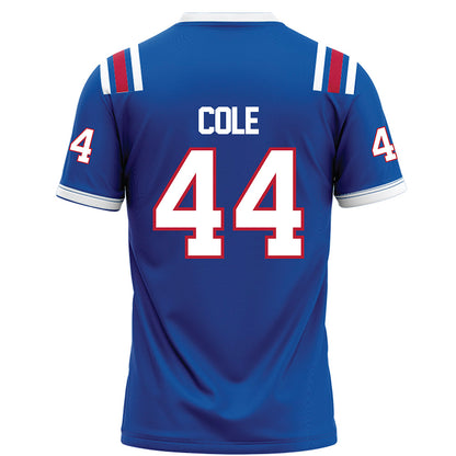 LA Tech - NCAA Football Legends : Adrien Cole - Blue Football Jersey-1