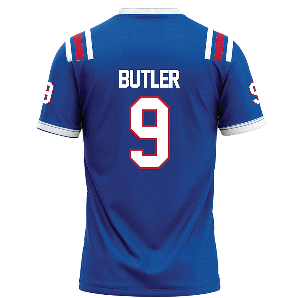 LA Tech - NCAA Football Legends : Vernon Butler - Blue Football Jersey-1