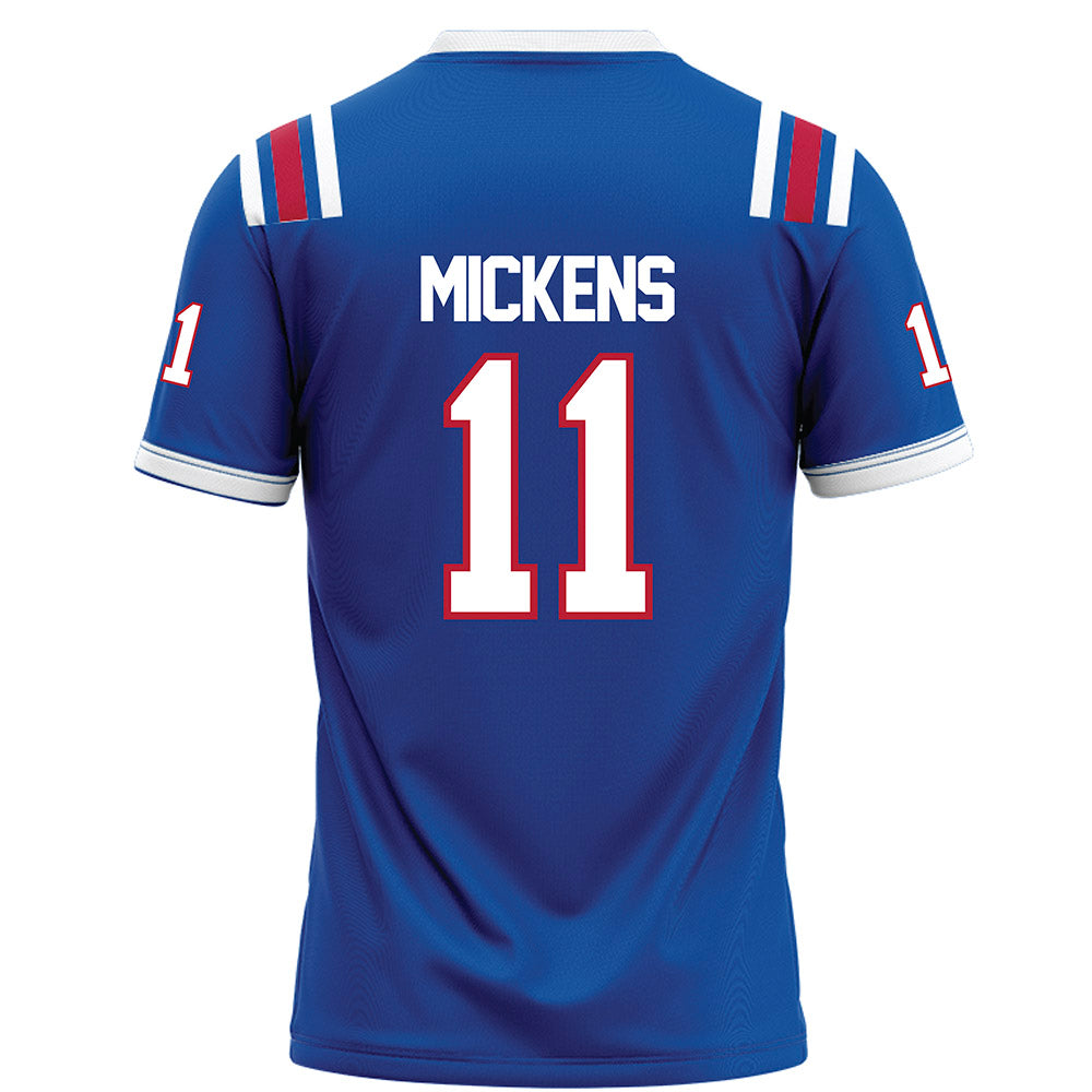 LA Tech - NCAA Football : Jalen Mickens - Blue Football Jersey-1