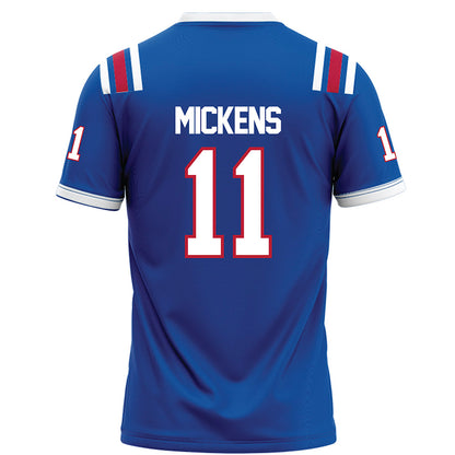 LA Tech - NCAA Football : Jalen Mickens - Blue Football Jersey-1