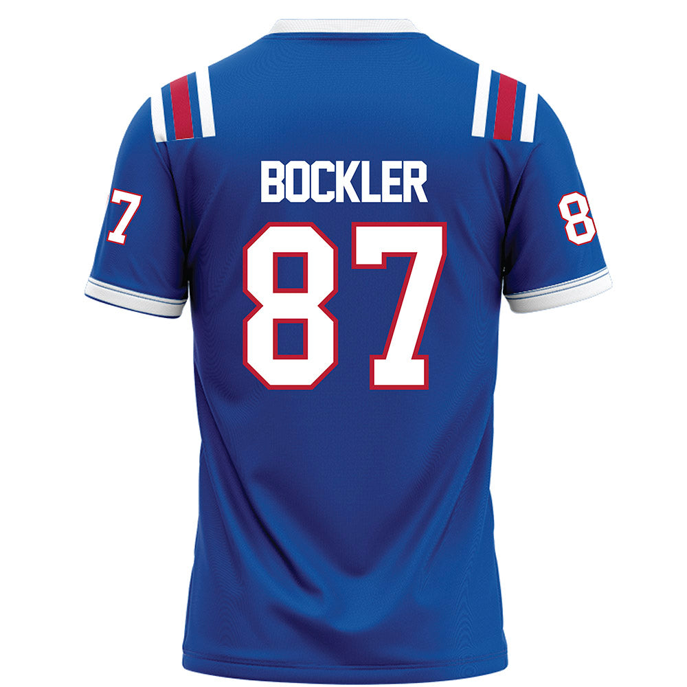 LA Tech - NCAA Football : Brayden Bockler - Blue Football Jersey-1