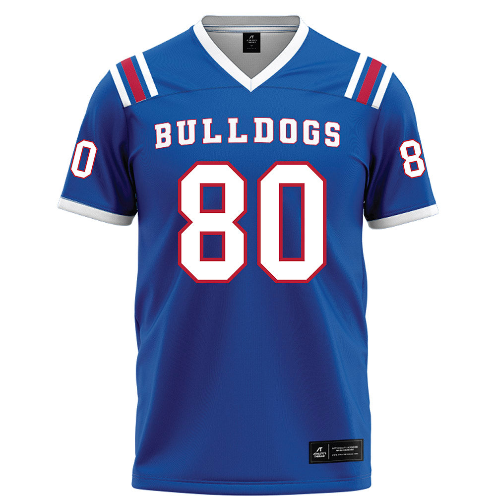LA Tech - NCAA Football : Dane Benedix - Blue Football Jersey-0