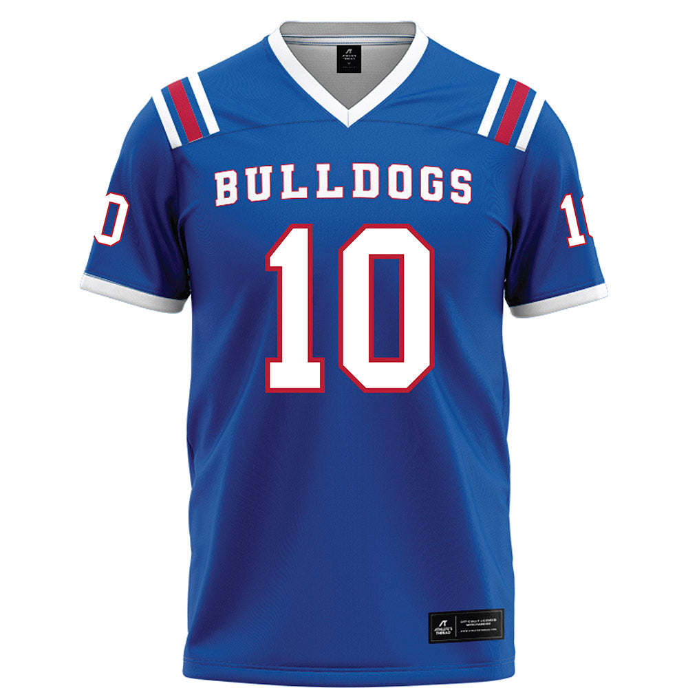 LA Tech - NCAA Football Legends : Colby Cameron - Blue Football Jersey-0