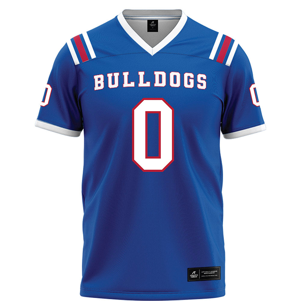 LA Tech - NCAA Football : Andrew Burnette - Blue Football Jersey-0