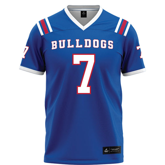 LA Tech - NCAA Football : Jhamal Shelby Jr - Blue Football Jersey-0