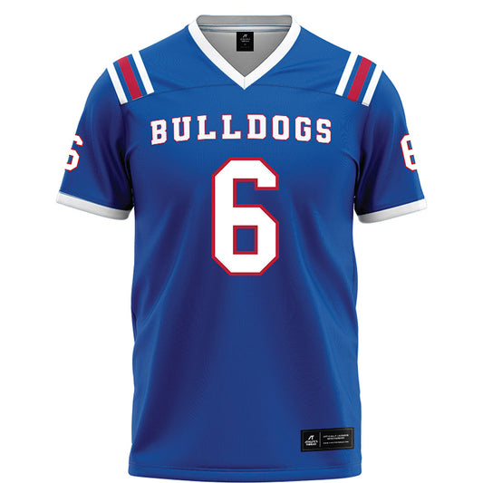 LA Tech - NCAA Football Legends : Phillip Livas - Blue Football Jersey-0