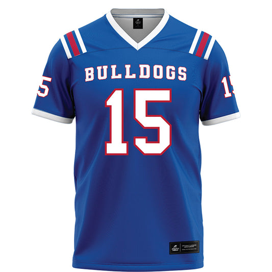 LA Tech - NCAA Football : Jay-T Jackson - Blue Football Jersey-0