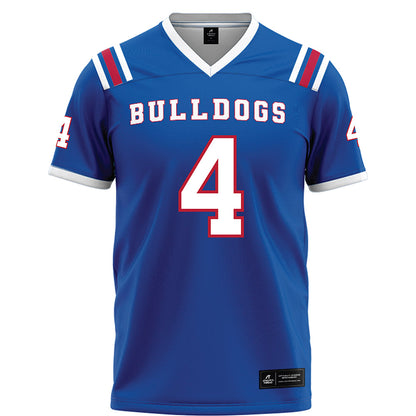 LA Tech - NCAA Football : Clay Thevenin - Blue Football Jersey-0