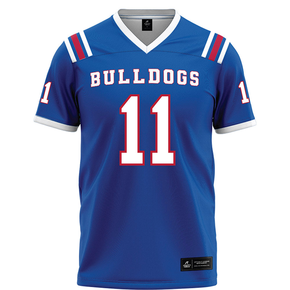 LA Tech - NCAA Football : Jalen Mickens - Blue Football Jersey-0