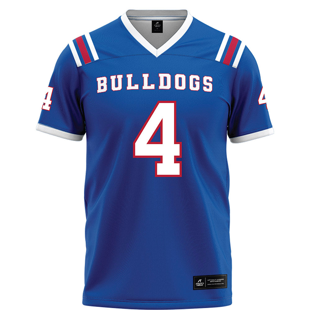 LA Tech - NCAA Football Legends : Quinton Patton - Blue Football Jersey-0
