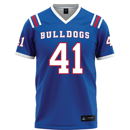 LA Tech - NCAA Football : Ean Burch - Blue Football Jersey