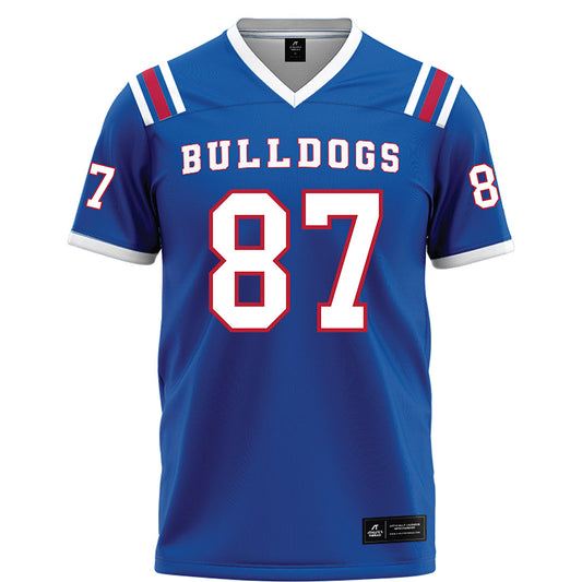 LA Tech - NCAA Football : Brayden Bockler - Blue Football Jersey-0