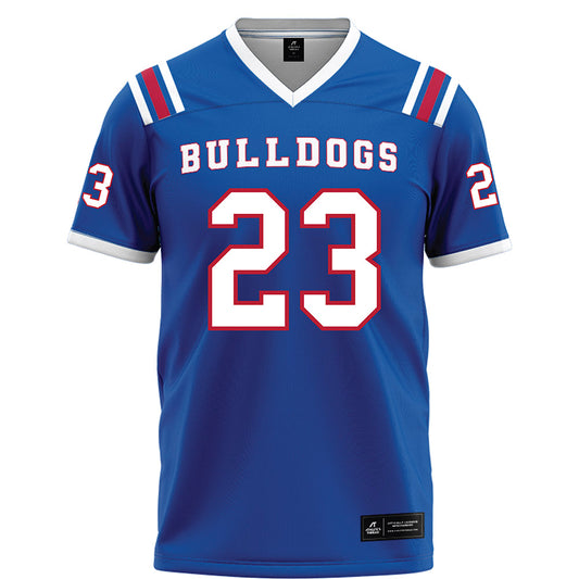 LA Tech - NCAA Football Legends : Kentrell Brice - Blue Football Jersey-0