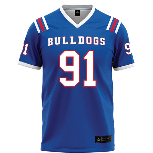 LA Tech - NCAA Football Legends : Matthew Broha - Blue Football Jersey-0