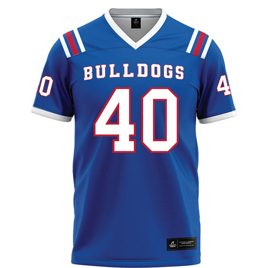 LA Tech - NCAA Football : Kaleb Andrus - Blue Football Jersey-0