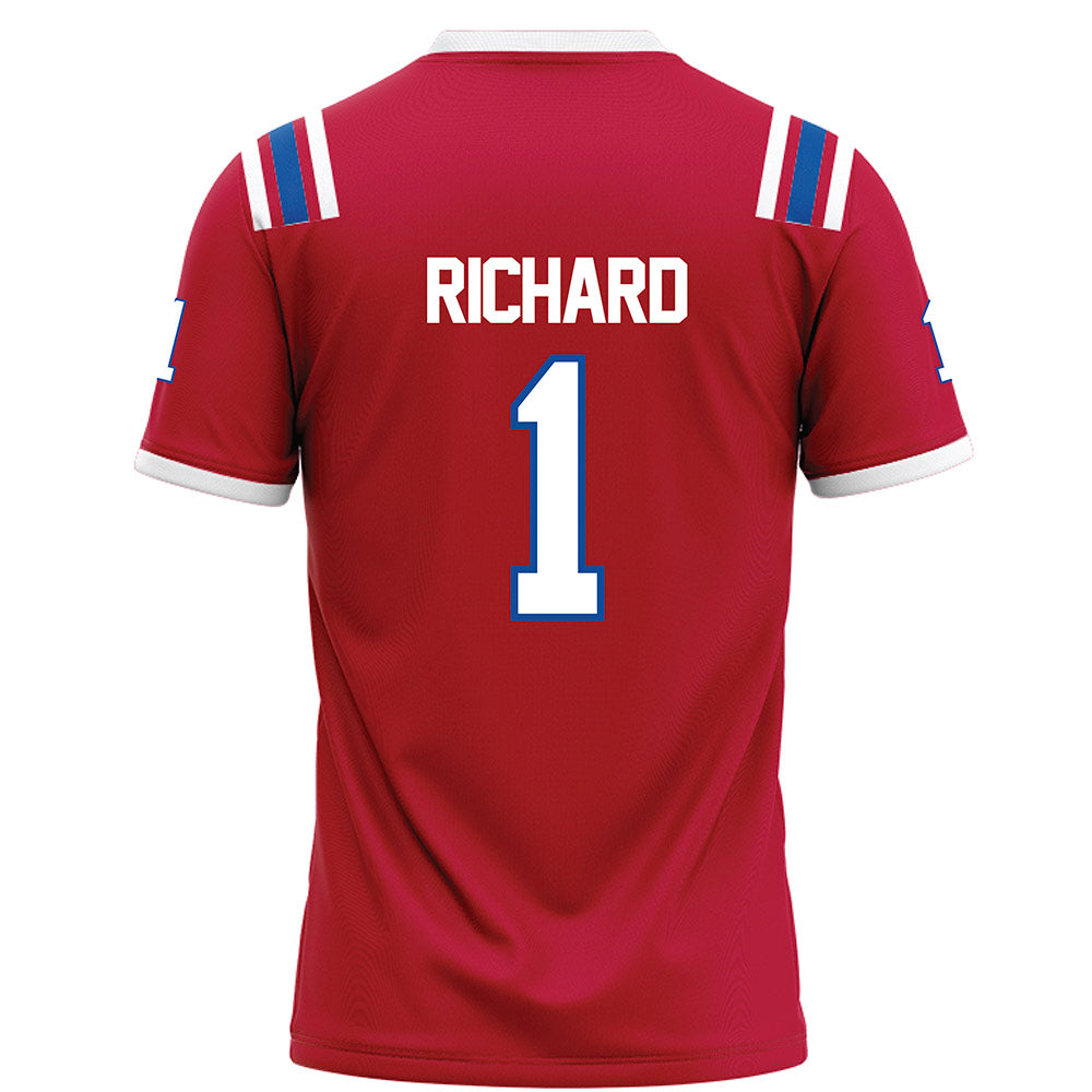 LA Tech - NCAA Football : Michael Richard - Red Football Jersey-1