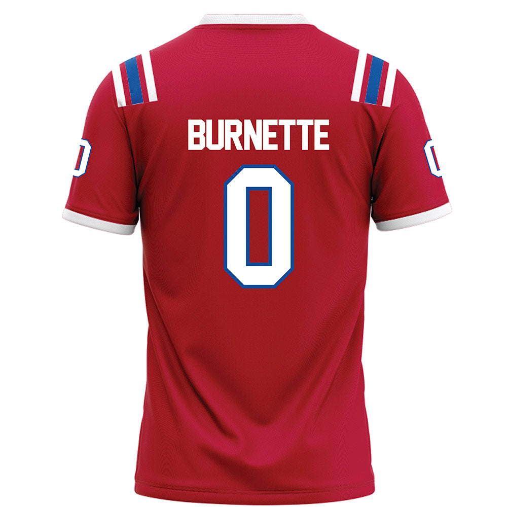 LA Tech - NCAA Football : Andrew Burnette - Red Football Jersey-1