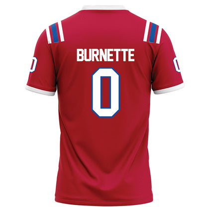 LA Tech - NCAA Football : Andrew Burnette - Red Football Jersey-1