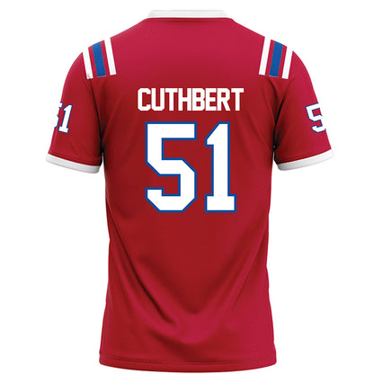 LA Tech - NCAA Football Legends : Josh Cuthbert - Red Football Jersey-1