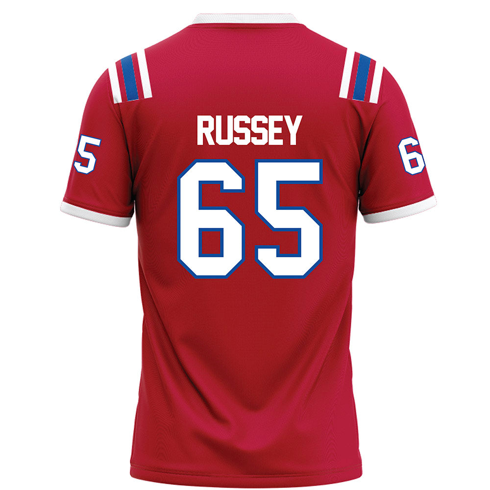 LA Tech - NCAA Football Legends : Kody Russey - Red Football Jersey-1