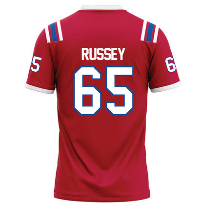 LA Tech - NCAA Football Legends : Kody Russey - Red Football Jersey-1