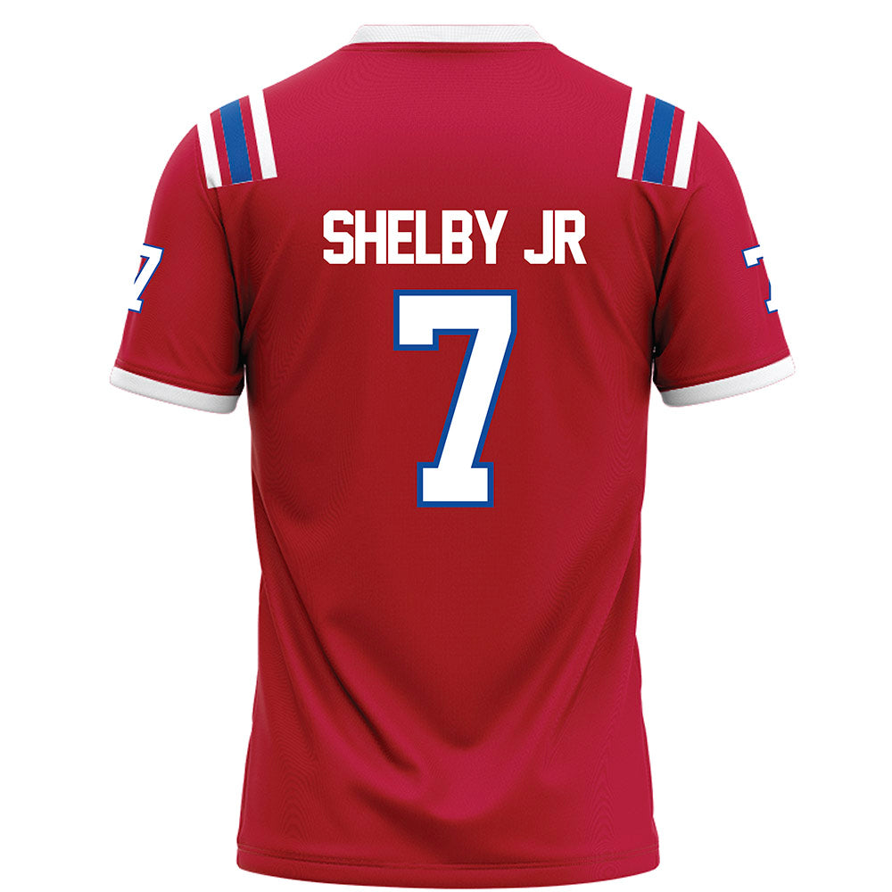 LA Tech - NCAA Football : Jhamal Shelby Jr - Red Football Jersey-1