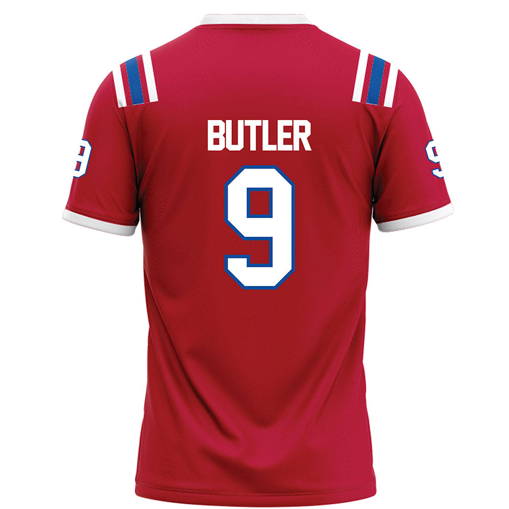 LA Tech - NCAA Football Legends : Vernon Butler - Red Football Jersey-1