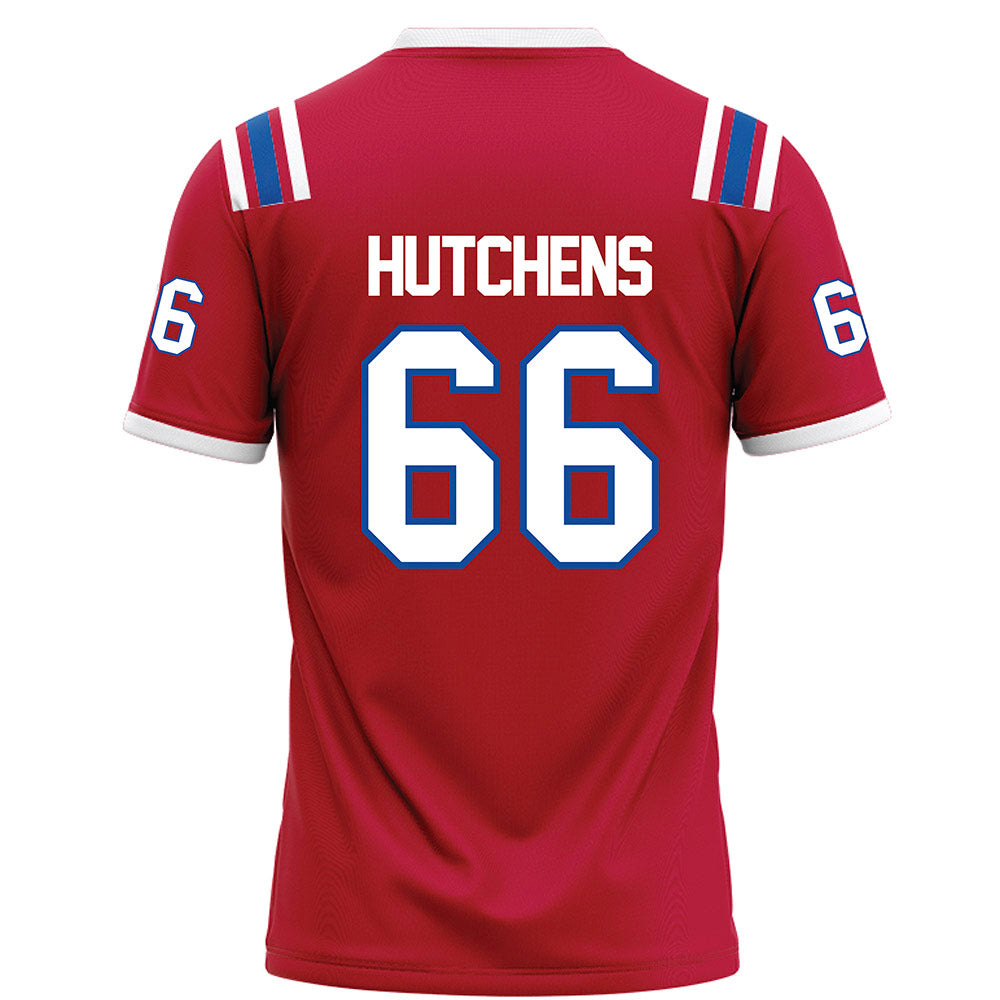 LA Tech - NCAA Football : Will Hutchens - Red Football Jersey-1