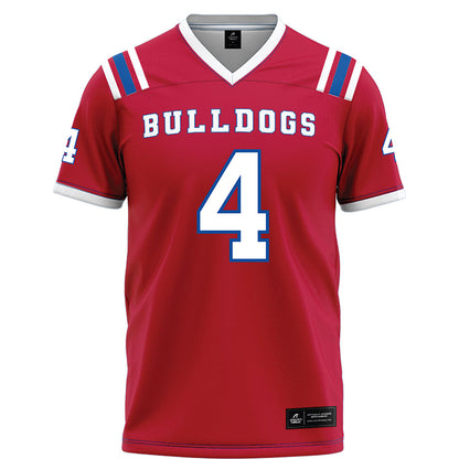 LA Tech - NCAA Football : Clay Thevenin - Red Football Jersey-0
