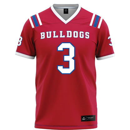 LA Tech - NCAA Football : Dedrick Latulas - Red Football Jersey-0