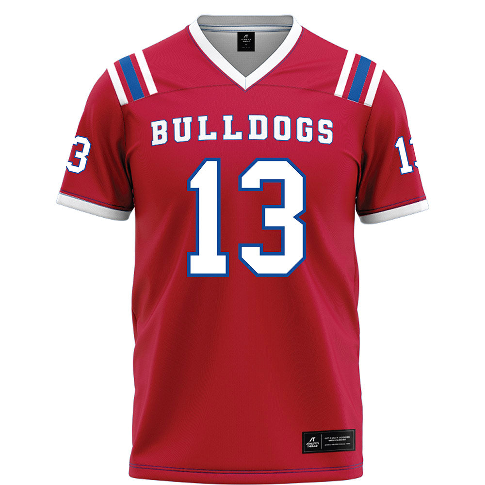 LA Tech - NCAA Football : Cameron Hill - Red Football Jersey-0